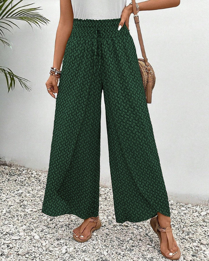 Lizzy | Pantalon à jambes larges avec impression géométrique