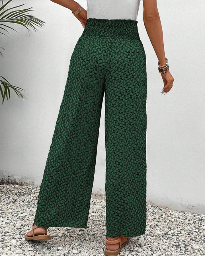 Lizzy | Pantalon à jambes larges avec impression géométrique