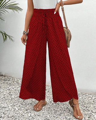 Lizzy | Pantalon à jambes larges avec impression géométrique