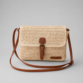Sac bandoulière tissé Solara