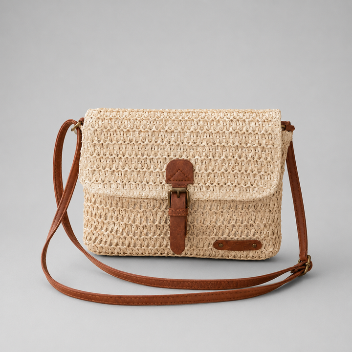 Sac bandoulière tissé Solara