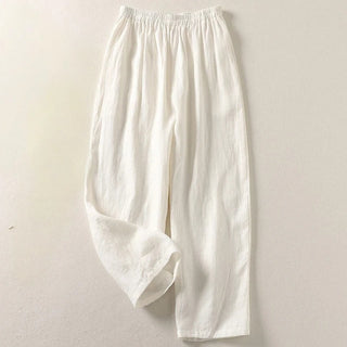 Amalia — Pantalon fluide en coton et lin