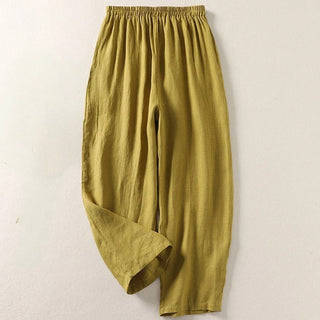 Amalia — Pantalon fluide en coton et lin
