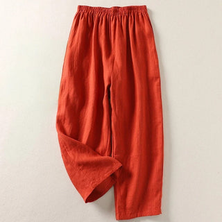Amalia — Pantalon fluide en coton et lin