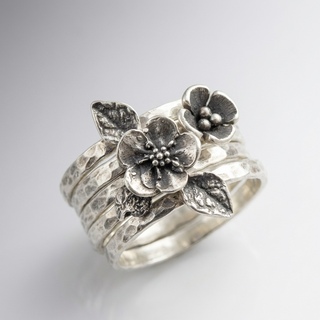 Bague Florale de Jardin Vintage