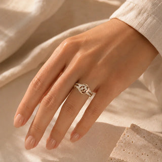 Bague en Cristal Infini Doré
