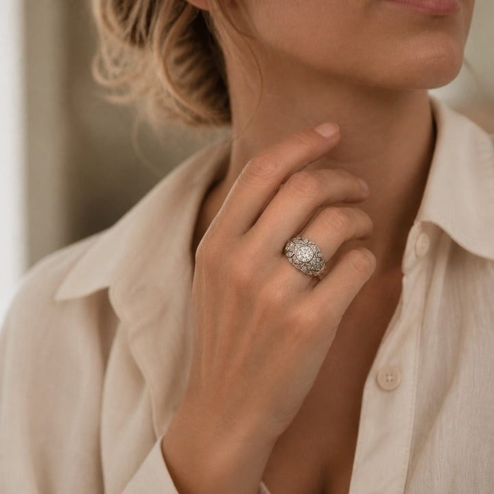 Bague en Argent Premium Cristallin