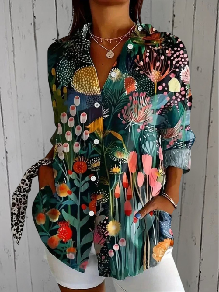 Anica | Blouse Artistique Vivace avec Boutons
