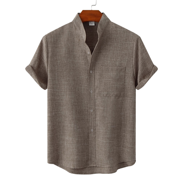 Marius | Chemise à Col Mao