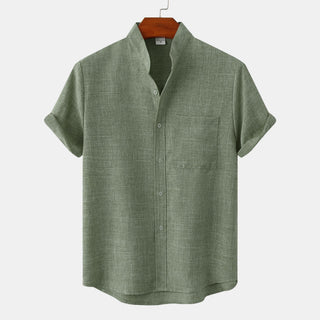 Marius | Chemise à Col Mao