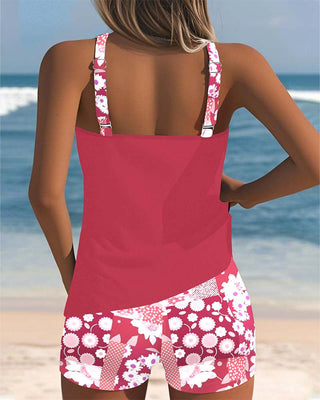 TRIANA | Ensemble de Tankini Florales avec Shorts