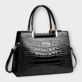 Maison Verdelle - Sac à main avec motif crocodile brillant
