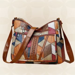 Jacqueline - Sac à main en cuir mosaïque