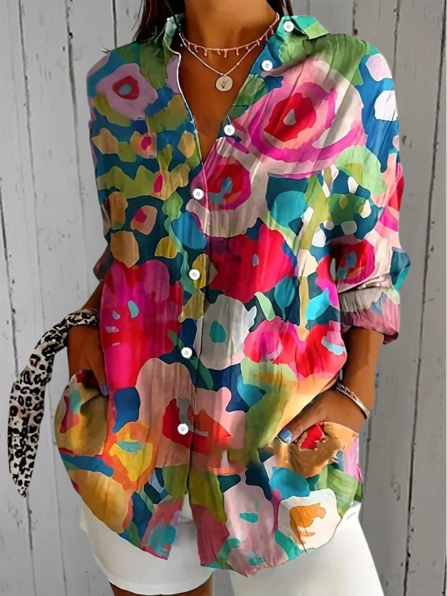 Anica | Blouse Artistique Vivace avec Boutons