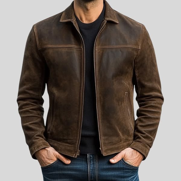Lennon | Veste en similicuir zippée