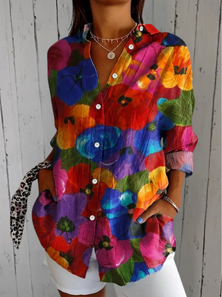 Anica | Blouse Artistique Vivace avec Boutons