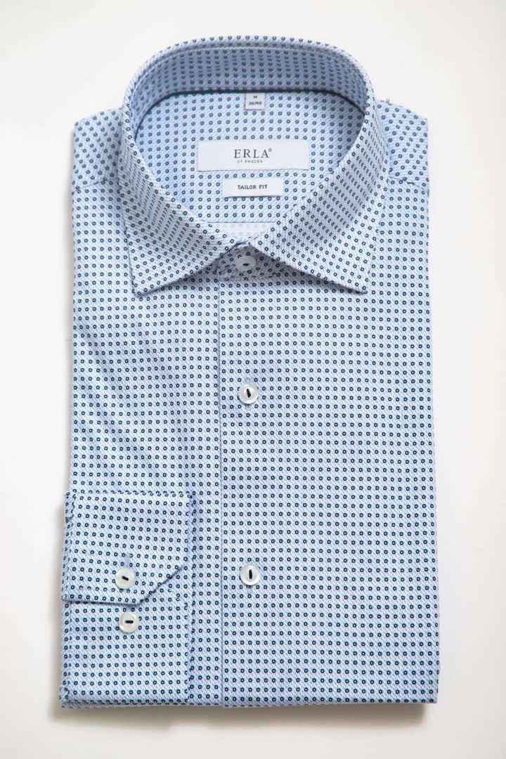Chemise à Motifs Bleu Clair