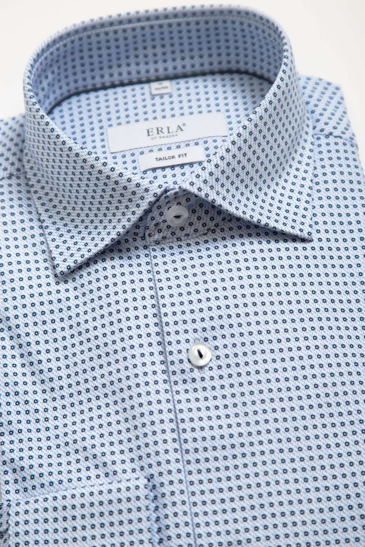 Chemise à Motifs Bleu Clair