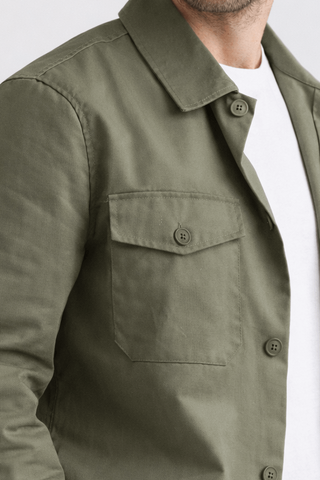 Chemise de ville olive