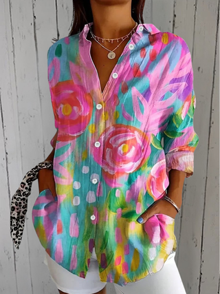 Anica | Blouse Artistique Vivace avec Boutons