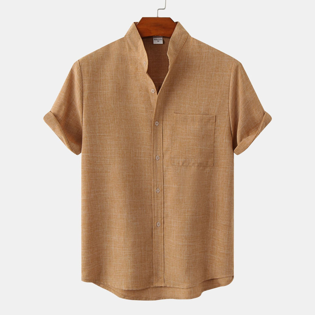 Marius | Chemise à Col Mao