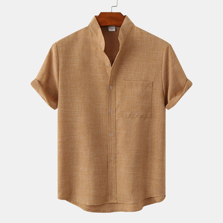 Marius | Chemise à Col Mao