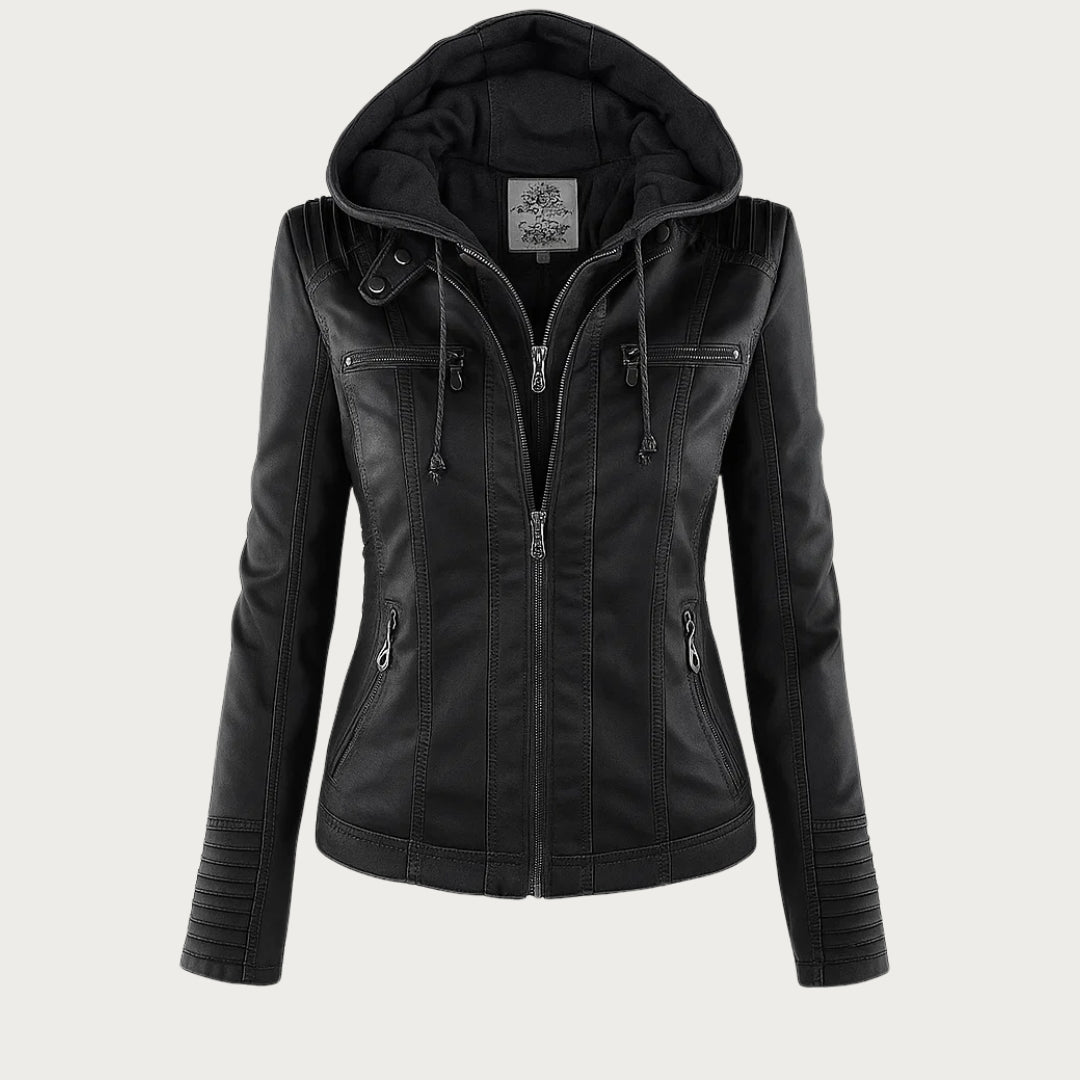 Flavia | Veste en Cuir Robuste et Élégante
