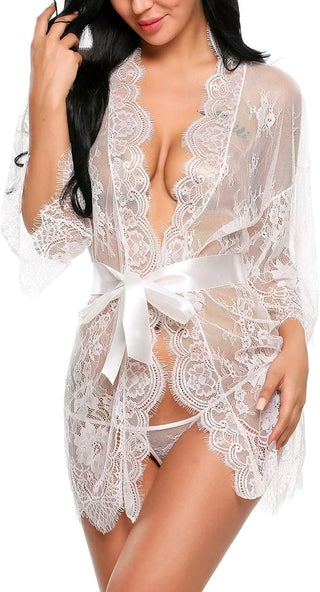 ISABELL – Ensemble Kimono & Babydoll séduisant