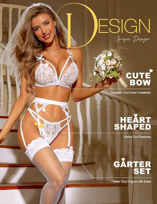VANESSA – Ensemble de lingerie sexy avec porte-jarretelles