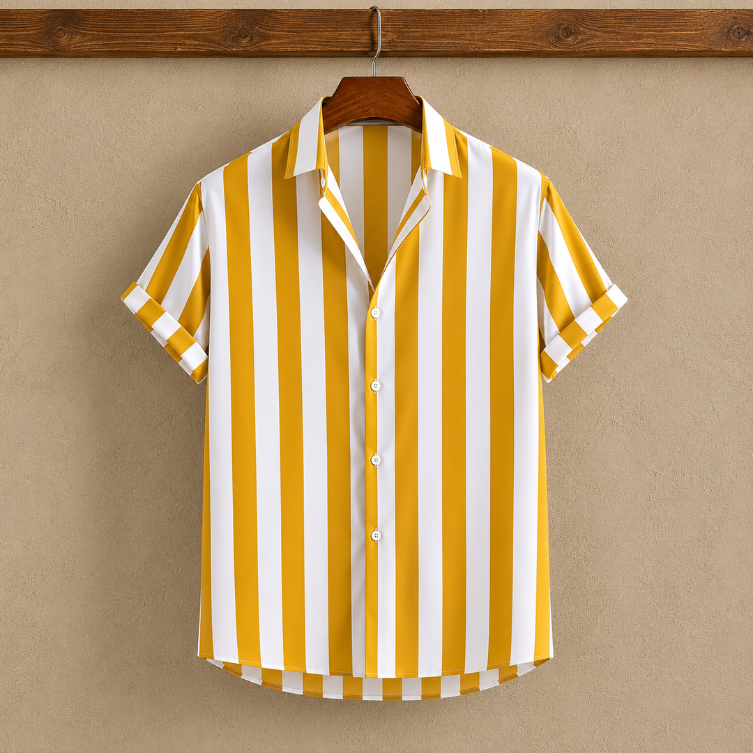 JOEY | Chemise à Manches Courtes Rayée