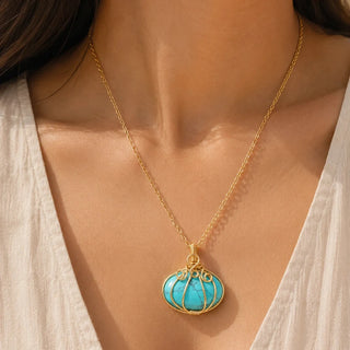 Sirène Antique – Collier Doré Avec Pendentif Fait Main