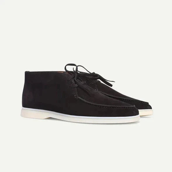Chaussures à lacets en daim