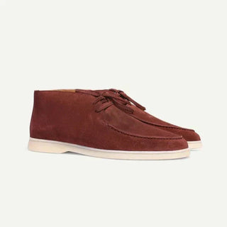 Chaussures à lacets en daim