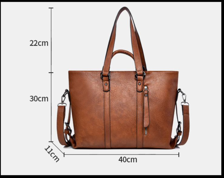 Olívia - Grand sac à main en cuir
