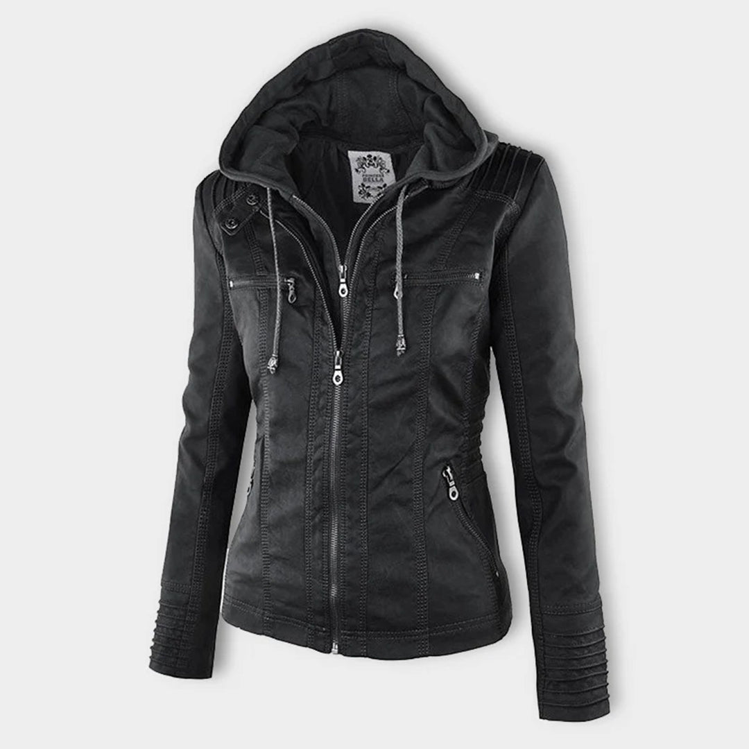 Flavia | Veste en Cuir Robuste et Élégante