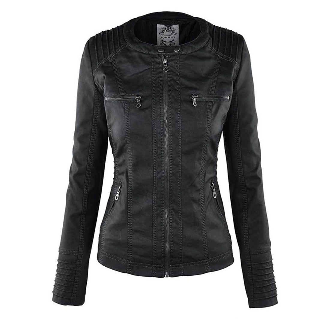 Flavia | Veste en Cuir Robuste et Élégante