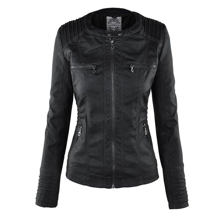 Flavia | Veste en Cuir Robuste et Élégante