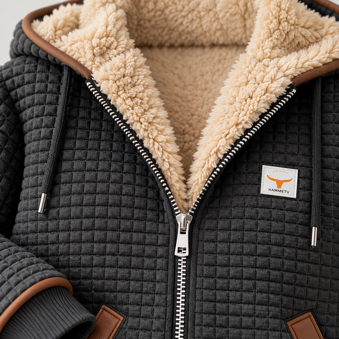 Sandra | Veste à Capuche Matelassée en Sherpa