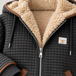 Sandra | Veste à Capuche Matelassée en Sherpa