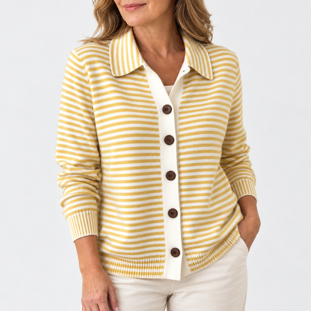 Juliète | Cardigan Rayé Confortable