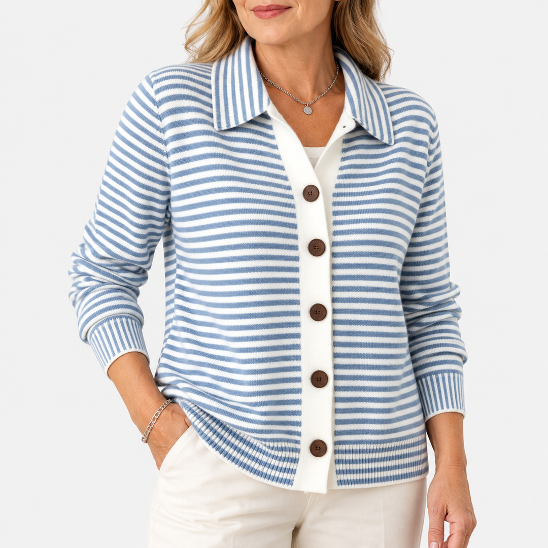 Juliète | Cardigan Rayé Confortable