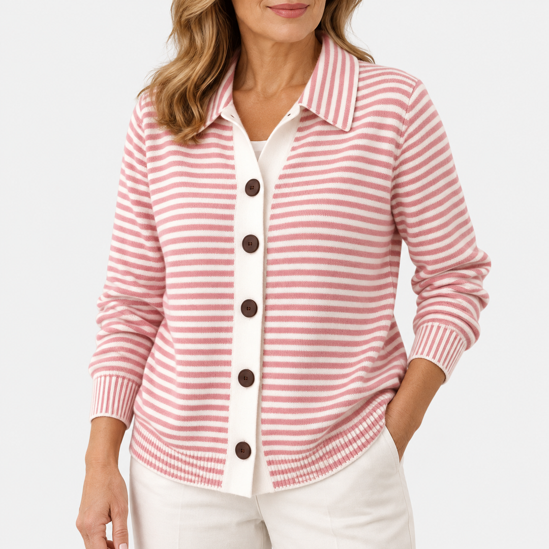 Juliète | Cardigan Rayé Confortable