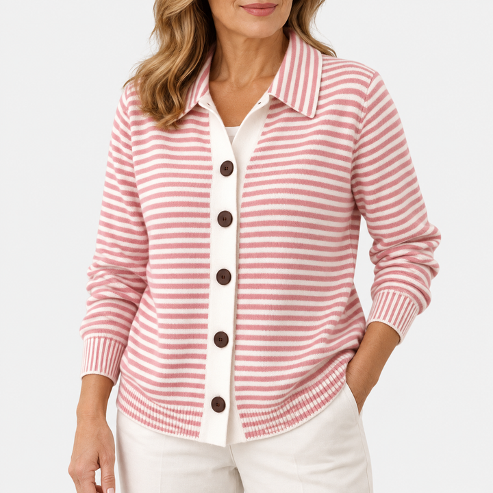 Juliète | Cardigan Rayé Confortable