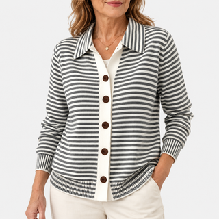 Juliète | Cardigan Rayé Confortable