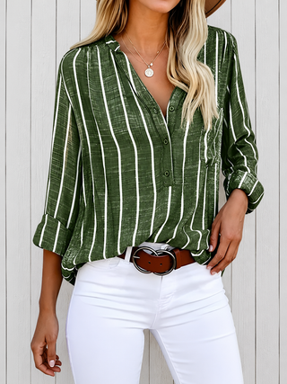 Lilac™ | Blouse à rayures élégante