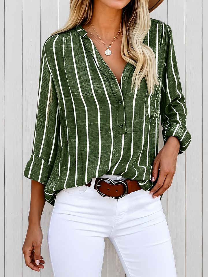 Lilac™ | Blouse à rayures élégante