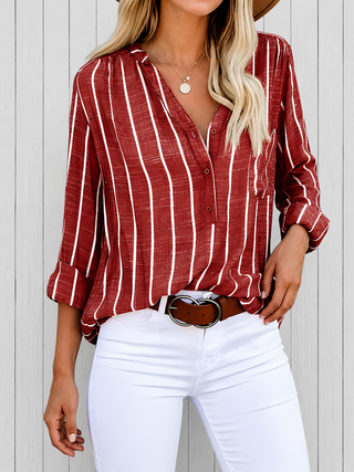 Lilac™ | Blouse à rayures élégante