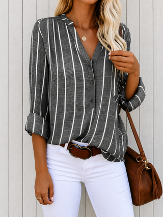 Lilac™ | Blouse à rayures élégante