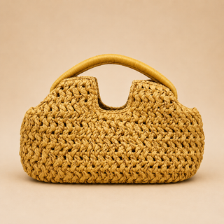 Sac à main à poignée tissée Gisela