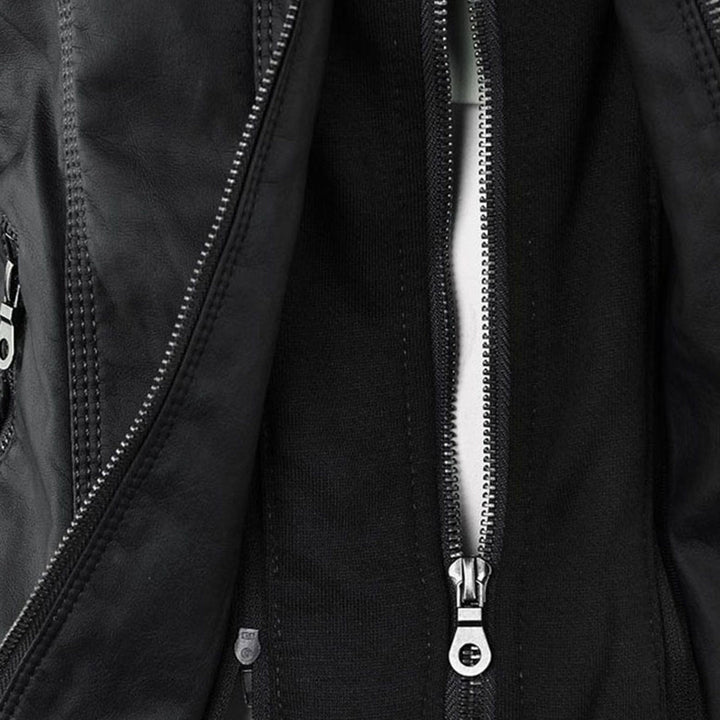 Flavia | Veste en Cuir Robuste et Élégante